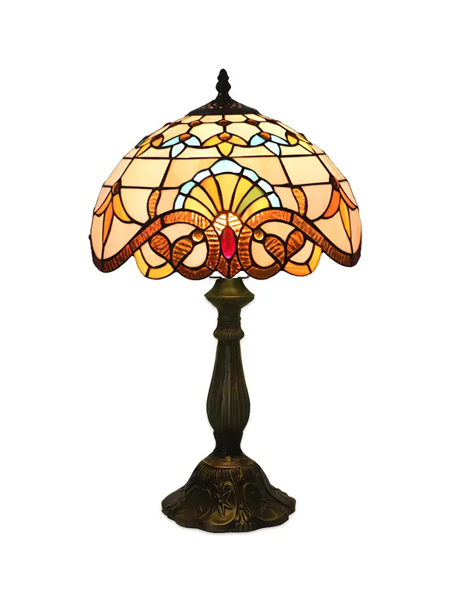 Tiffany Table Lamp “Baroque”, Ø30 cm